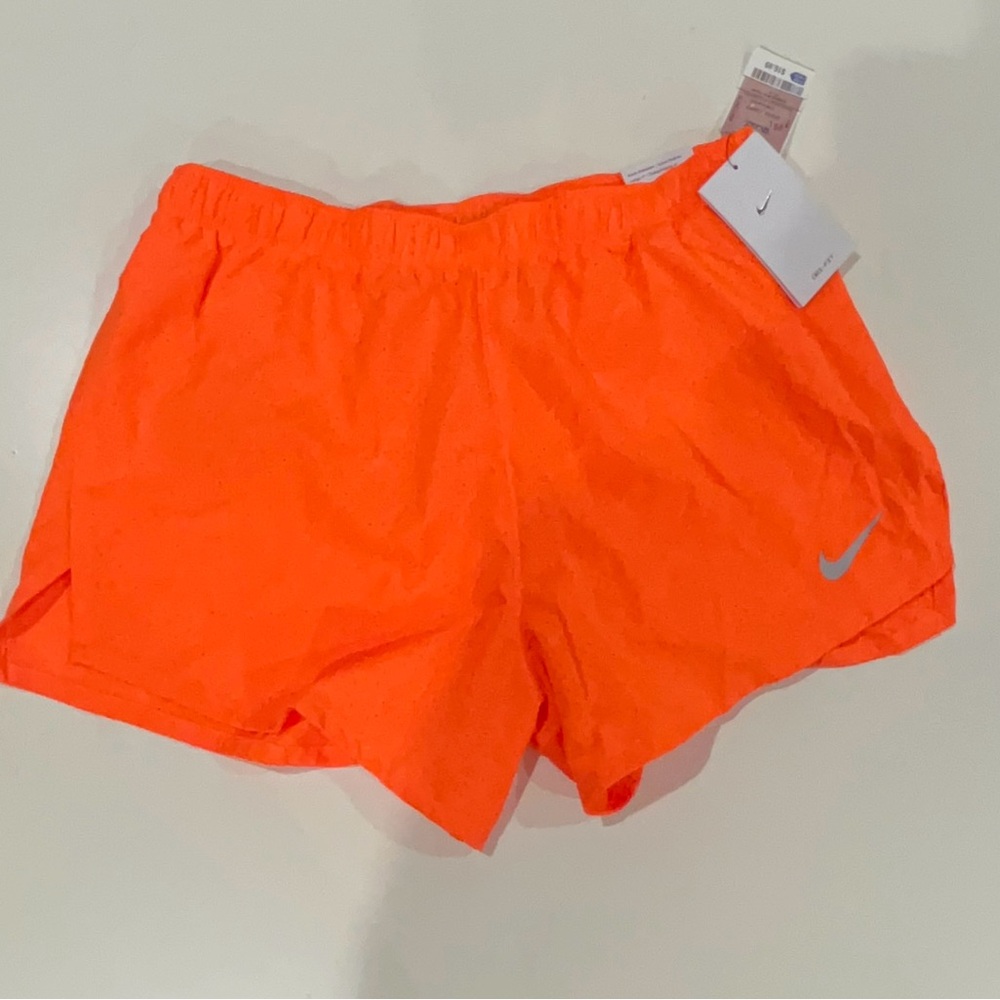 Nike Neon Orange Running Shorts